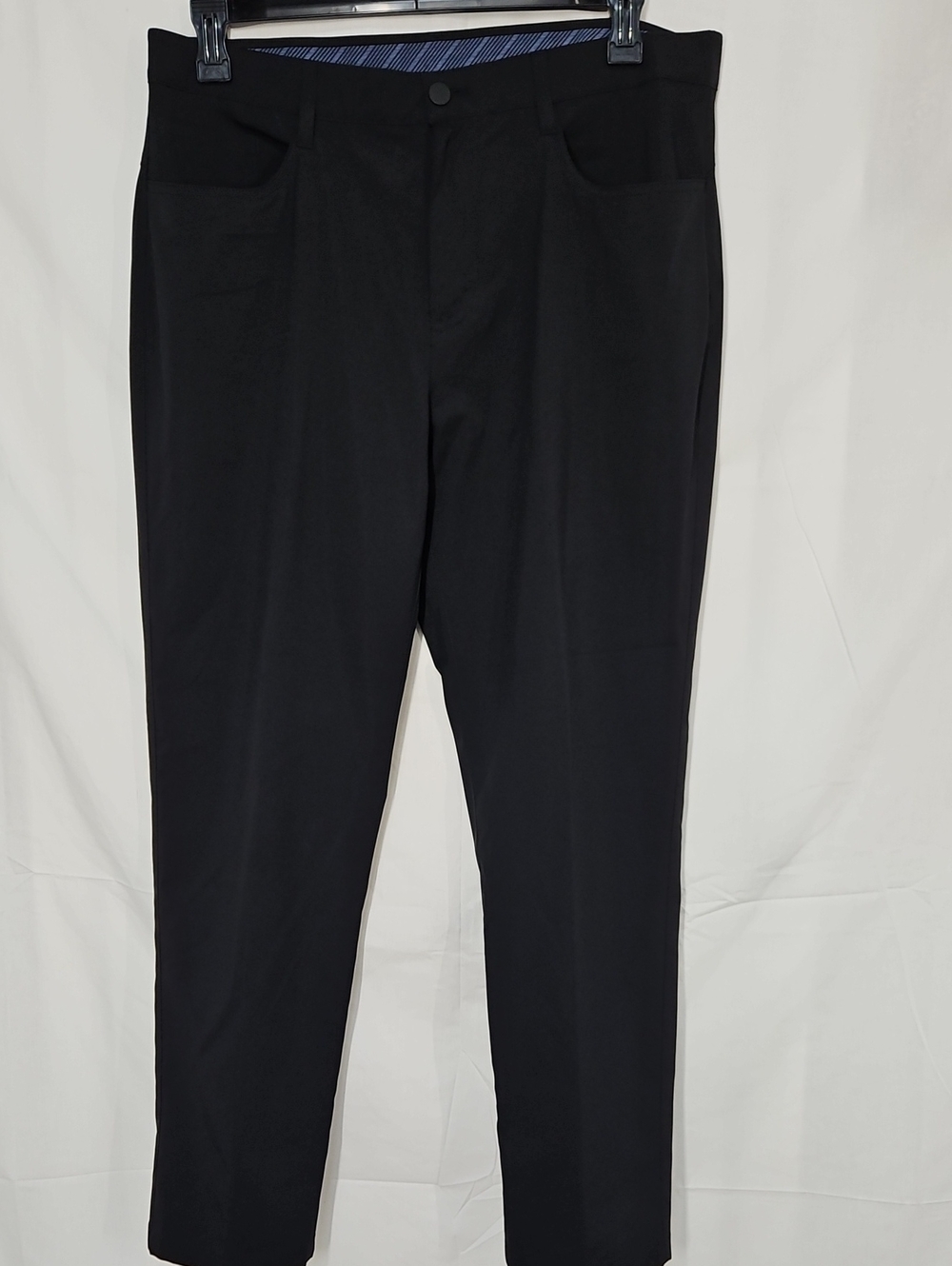 Roundtree & Yorke Black Men's Dress Pants - Picture 1 of 5